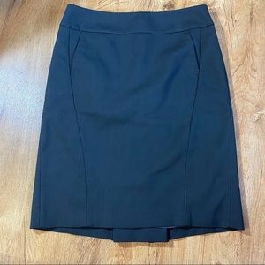 Loft Black Pencil Skirt Size 6